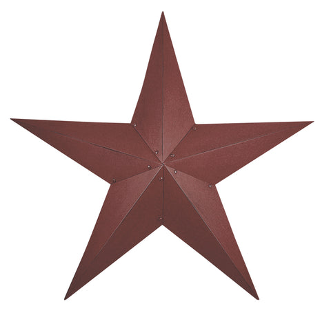 Burgundy Metal Barn Star - 48"