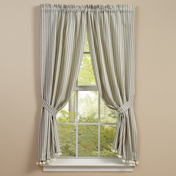 Gray Ticking Shower Curtain - 72"