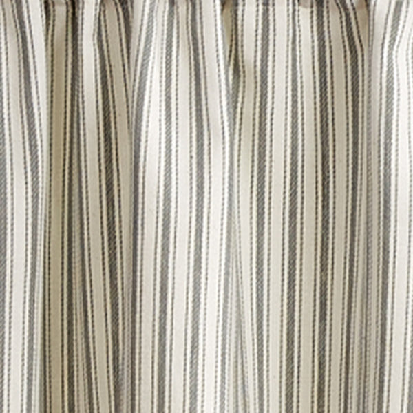 Gray Ticking Shower Curtain - 72"