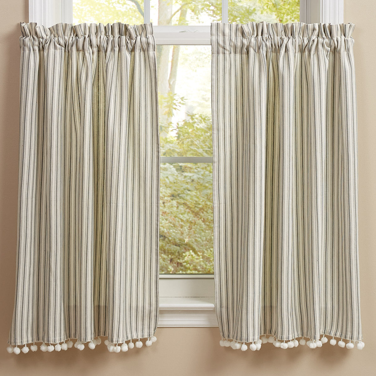 Gray Ticking Tiers - 36"