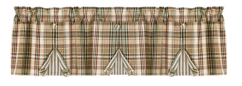 Thyme Lined Button Pleated Valance