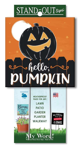 HELLO PUMPKIN STAND-OUTS SQUARE