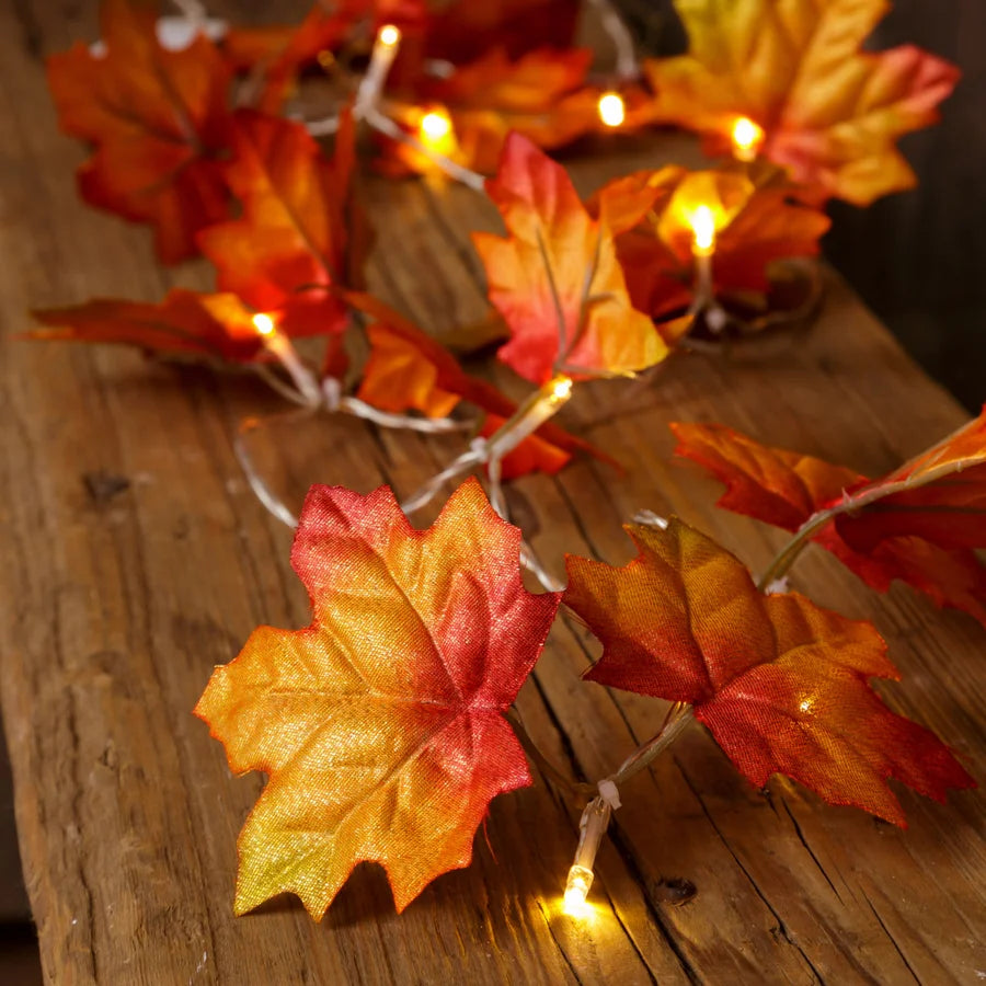 Fall Leaves Battery Operated Lights