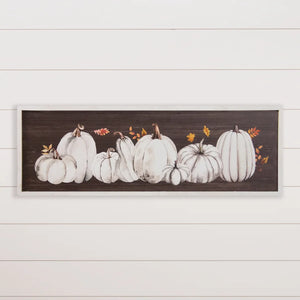 White Pumpkins Framed Print