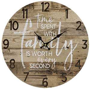 Time With Family Clock