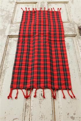 Table Runner - Red and Black Tartan