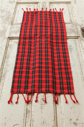 Table Runner - Red and Black Tartan