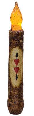 Two Of Hearts Timer Taper - Burnt Mustard 6"