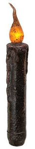 Twisted Flame Timer Taper - Brown 6"