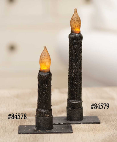 Black Timer Taper Candle - 4"