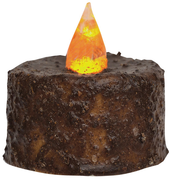 Burnt Mustard LED Tealights - 6 pkg