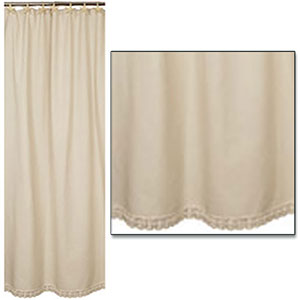 Granny's Homespun Shower Curtain