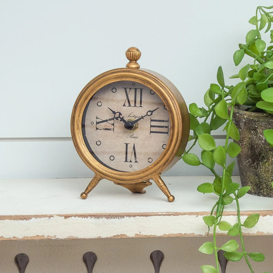 Salt Box Clock Brass Desk Clock – Saltbox Primitives