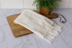 White Slub Tea Towel (Pk 3)