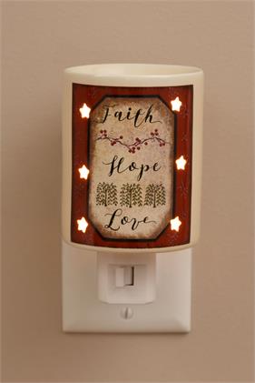 Tart Warmer - Faith Hope Love