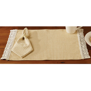 Granny's Tan Check Placemat