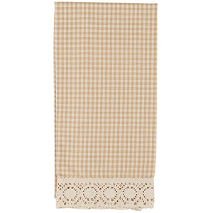 Granny's Tan Check Dish Towel