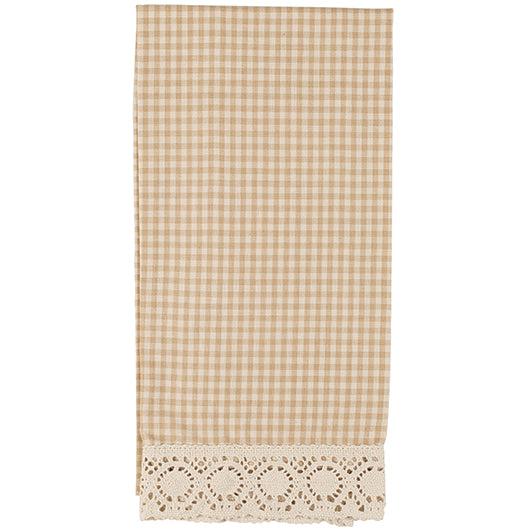 Granny's Tan Check Dish Towel