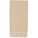 Granny's Tan Check Valance (72x14")