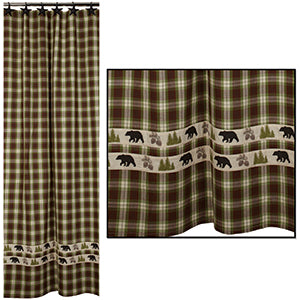 Woodland Plaid Shower Curtain