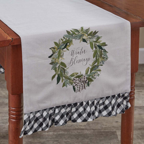 WINTER BLESSINGS TABLE RUNNER 15" X 72"