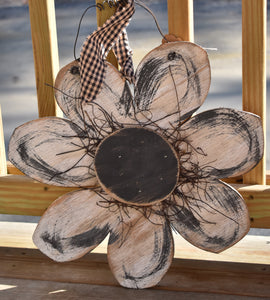 Wooden Flower (White)