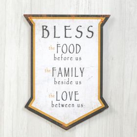 White Bless Sign