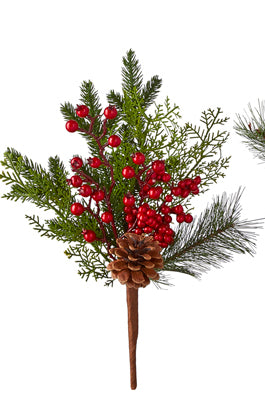 15" PINECONE AND BERRY PICK