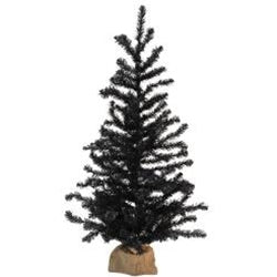 Pre-Lit Black Halloween Tree - 100 Lights