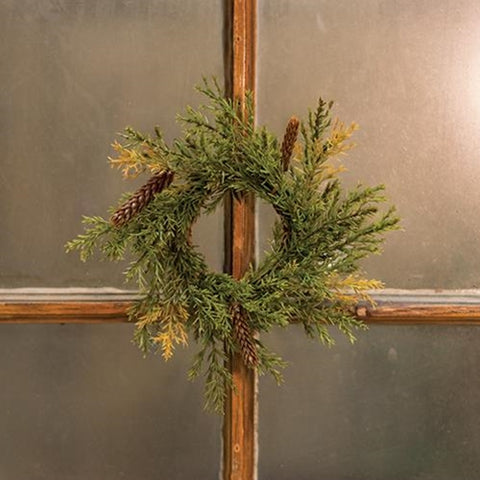 6" Prickly Pine Ring, Moss Green