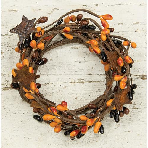 Pip Berry Ring With Stars, Primitive Mix, 2"