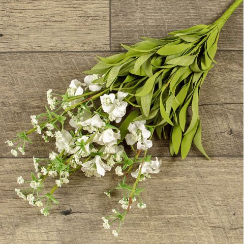19.5" CREAM WILDFLOWER BUSH