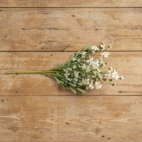 23" CREAM PAPER WILD FLOWER BUSH