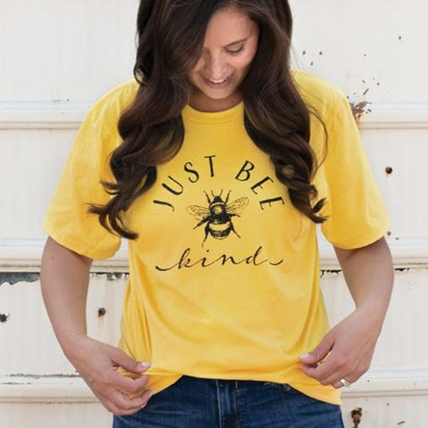 Just Bee Kind T-Shirt, Lemon Zest