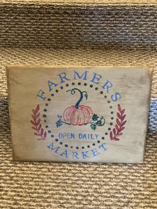 Farmer's Market Plaque
