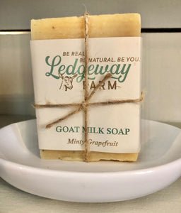 Minty Grapefruit Goat Milk Soap