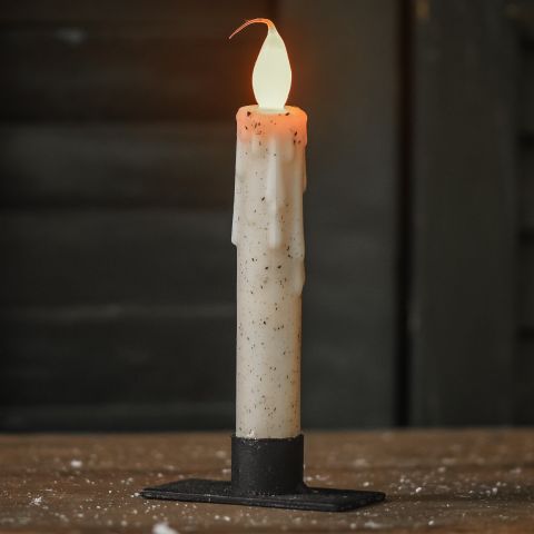 Linen Timer Taper Candle 6"