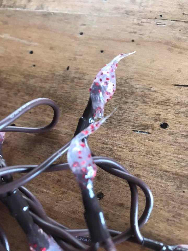 Red Glitter String Lights