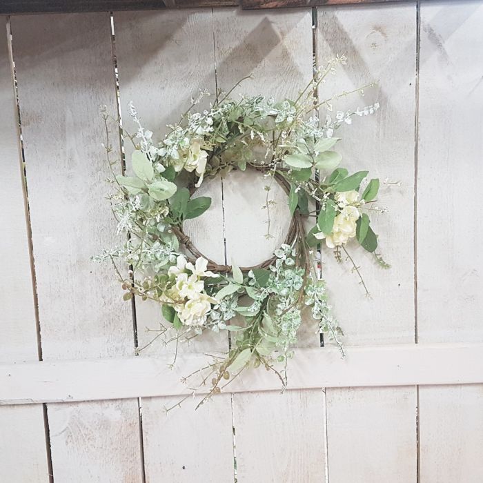 Garden Hydrangea 6.5in Candle Ring