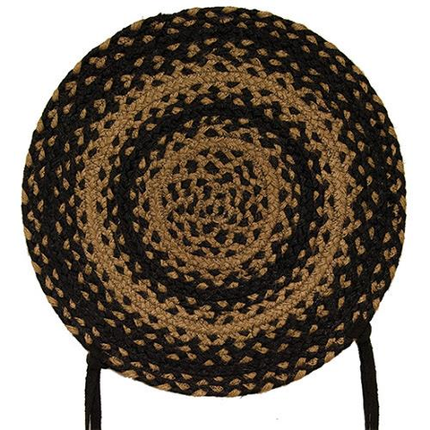 Braided Chair Pad - Ebony