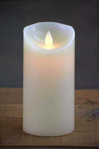 Cream Non Drip Moving Flame LED Candle