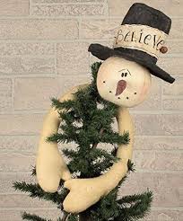 Believe Snowman Tree Topper