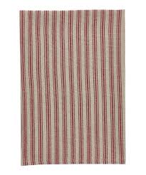 Red Stripe Dish Towel