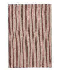 Red Stripe Dish Towel