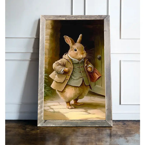 Mr. Higgin's Framed Print - Natural