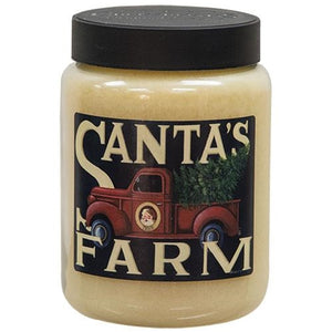 26 oz Jar Candle, Santa's Cookie Crumble, Santa's Farm