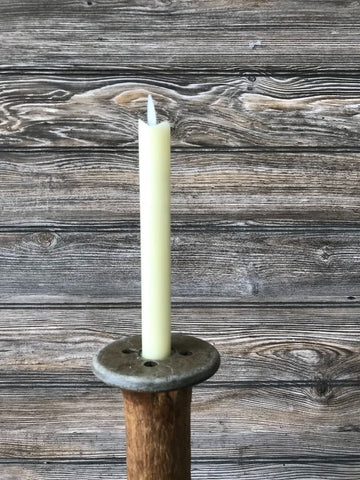 Moving Flame Taper Candle - Cream