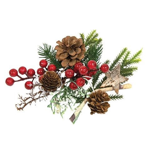 Mixed Pine, Berries, & Birch Holiday Bowl Filler