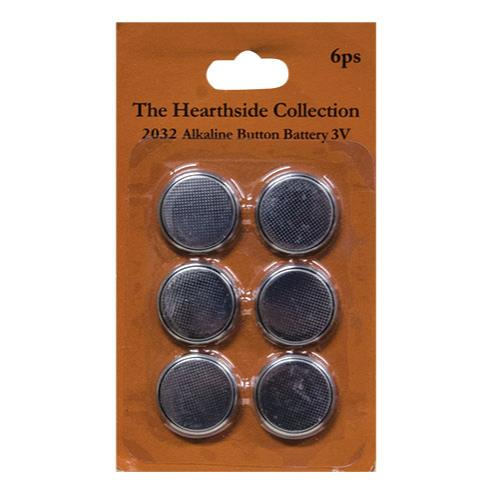 CR2032 Batteries, 6/pkg,