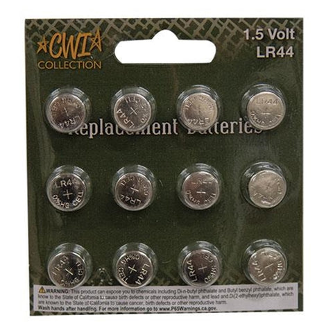 AG 13 Batteries - 12/Pkg